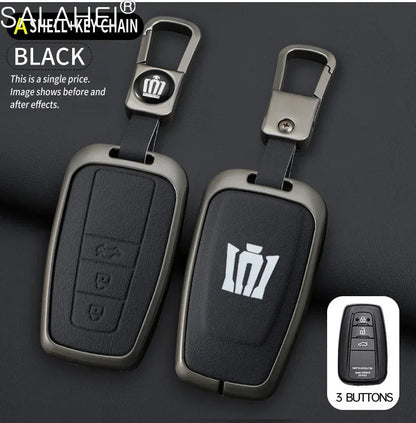 Toyota Key Cover - Zinc Alloy Case - B-red keyring