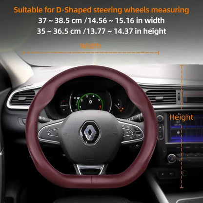 Renault Ultra-Thin Breathable Leather Steering Wheel Cover