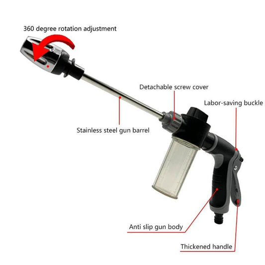High Pressure Spray Water Gun Hose Nozzle Car Cleaning Wash Tool Kits - 