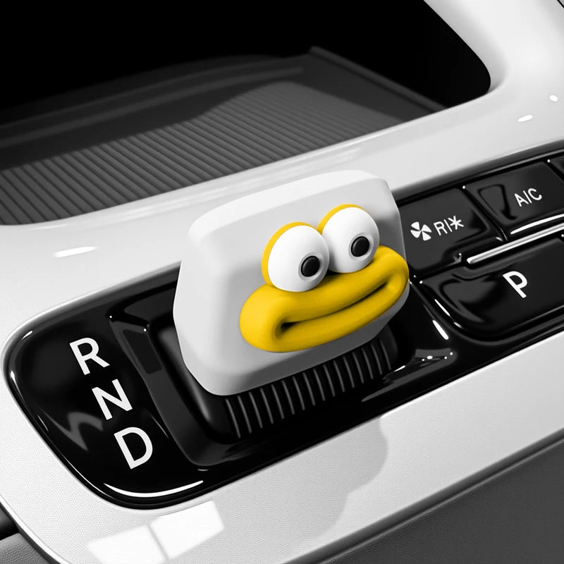 Geely EX2 / Proton e.MAS 5 Silicone Gear Shift Cover - Geely star wish-sky mirror white [yellow-sausage mouth] handlebar c…