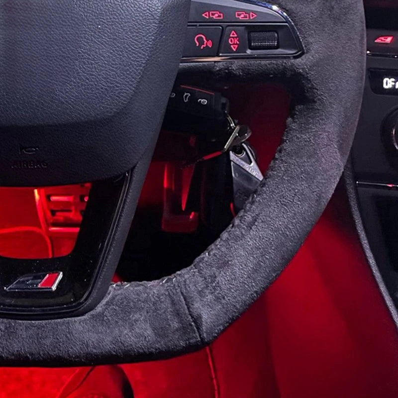 Cupra Suede Braided Steering Wheel Cover