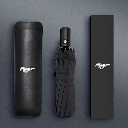 Ford Automatic Folding Car Sunshade Umbrella | Windshield UV Protector - 