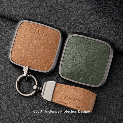 Zinc Alloy Leather Key Cover for Geely ZEEKR 001 7X 009 X Car Fob