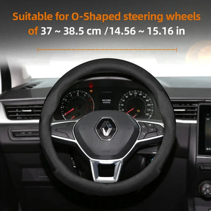 Renault Ultra-Thin Breathable Leather Steering Wheel Cover