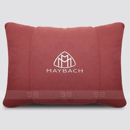 Maybach Suede Car Headrest Pillow & Lumbar Support
