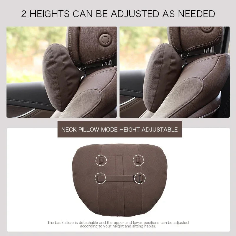 Zeekr Car Headrest & Lumbar Support Pillow - headrest black