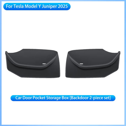 Tesla Model Y Juniper 2025+ TPE Door Storage Tray Set Front & Rear