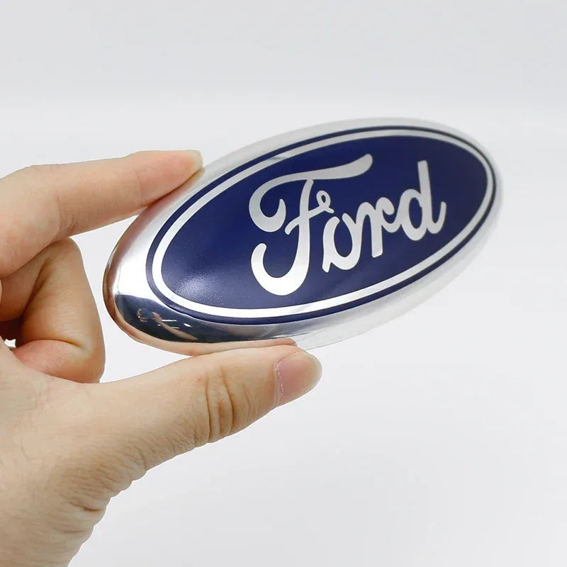 Ford 14.5cm Metal Front Grille & Trunk Logo Badge Emblem - A