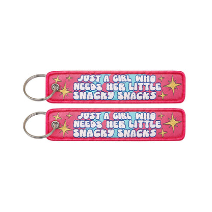 Embroidered Keys Tag Keychain - Personalized Key Identifier Fob