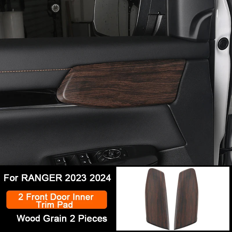 Ford Ranger Wildtrak Wood Grain Trim - Front Door Panel 2