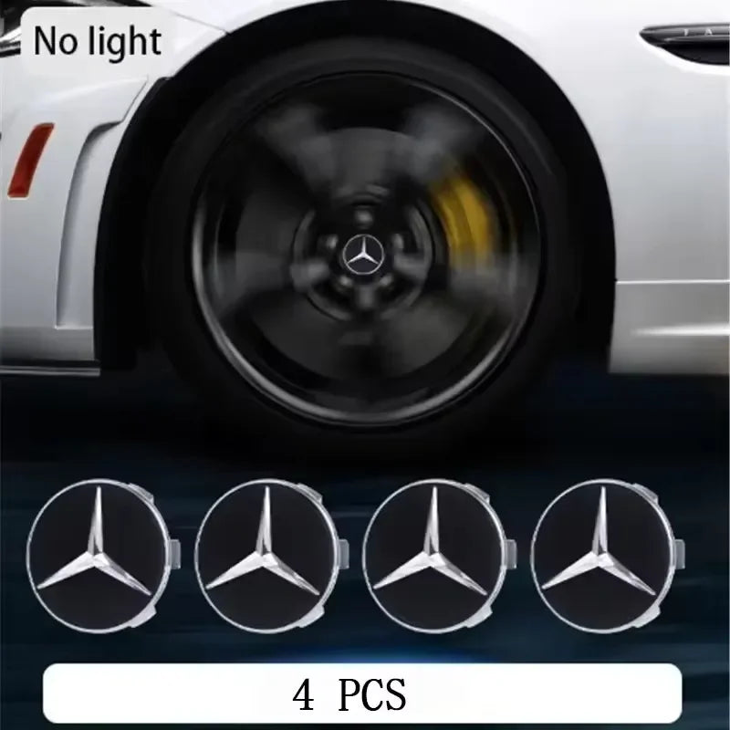 Mercedes Benz LED Hub Light Wheel Caps - Premium Car Accessories