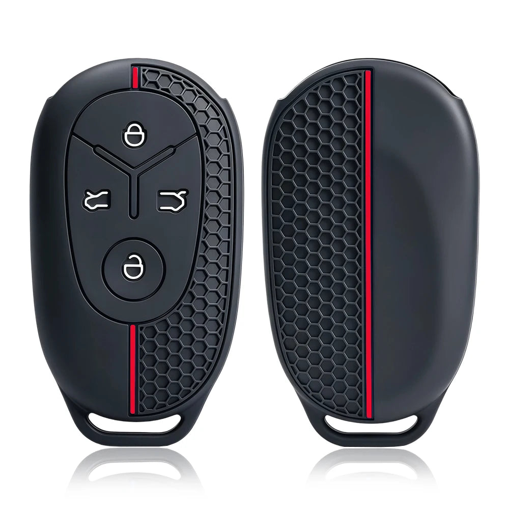 Geely EX2 Proton e.MAS 5 4-button silicone key case - close-up