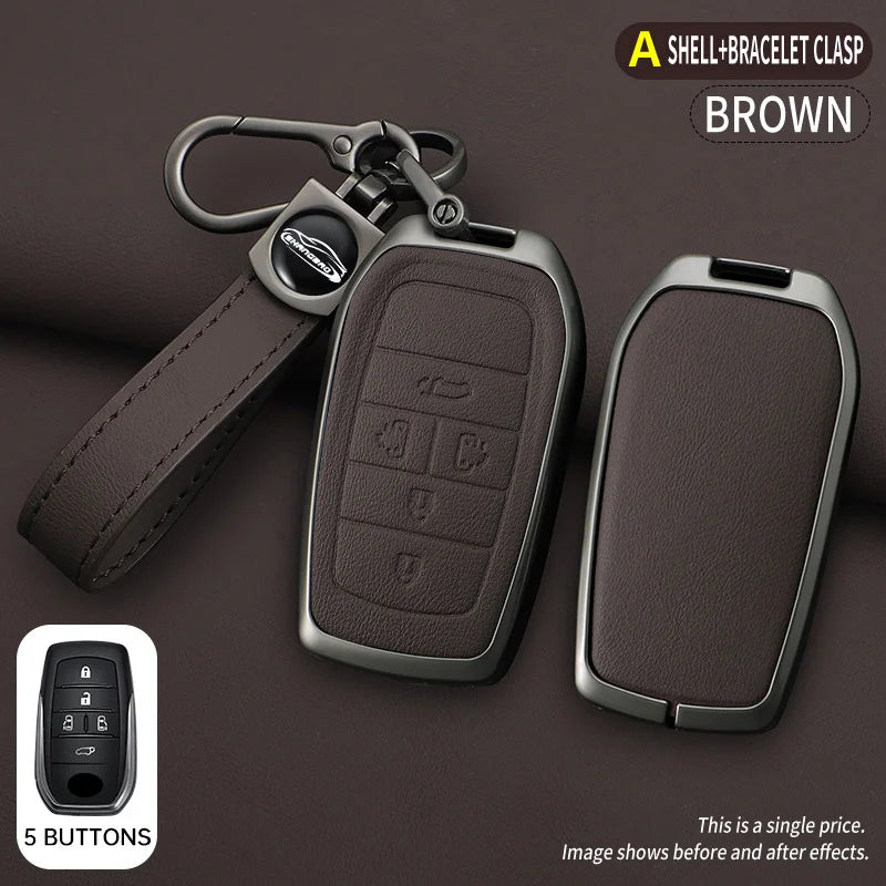 Zinc Alloy Car Key Cover Case for Toyota Alphard Previa Voxy