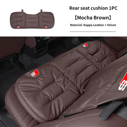 Audi Seat Covers | Universal Front & Rear Cushion Protectors - Cushion Mocha Brown