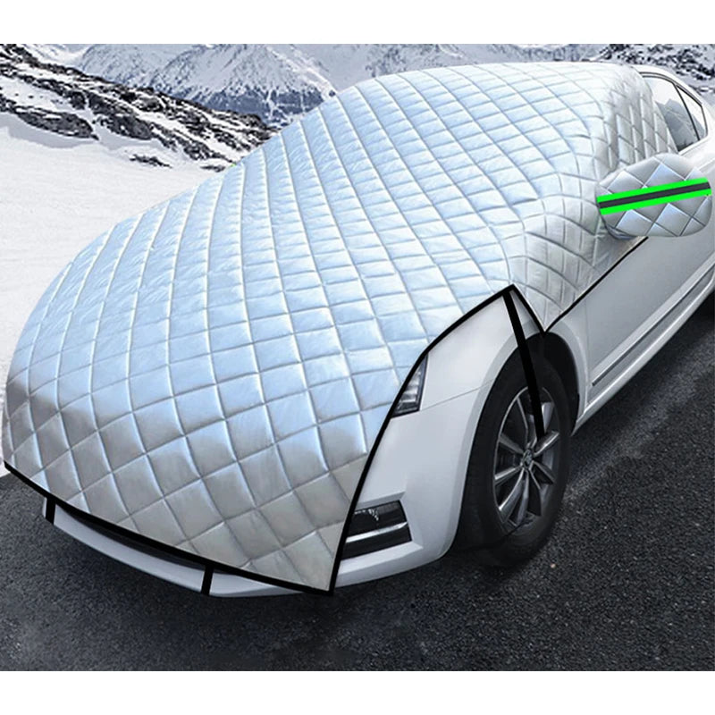 Car Hail Protector Half Cover | Outdoor Waterproof Sunshield & Dust Guard - 3 Layers CAR Thin