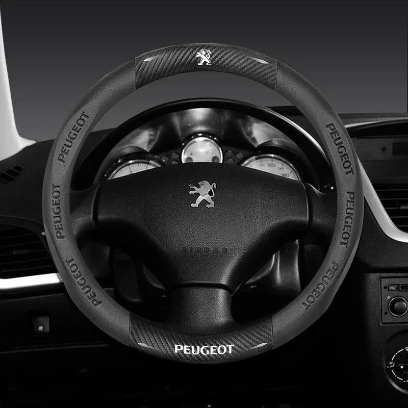 Peugeot Leather Steering Wheel Cover - D Type Black A