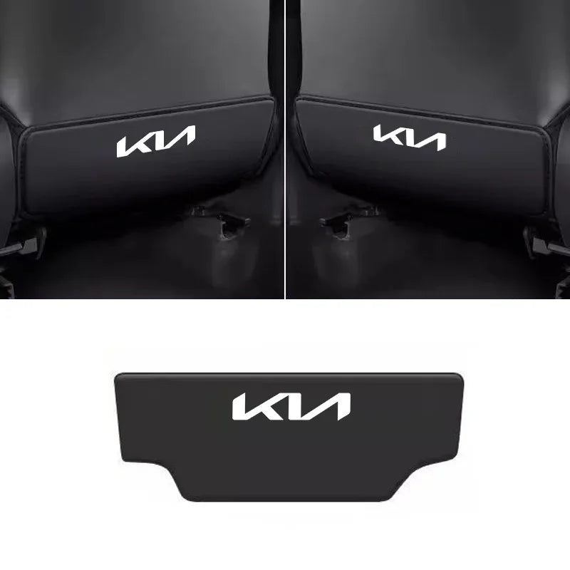 KIA Car Seat Back Protector Anti-Kick Mat - Black