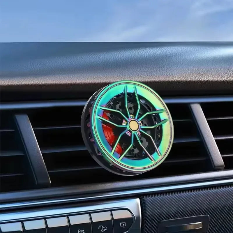 Rotatable Wheel Hub Car Air Freshener Vent Clip - Colorful