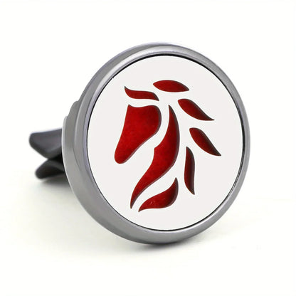 Refillable Car Air Freshener Vent Clip with 10 Pads - A