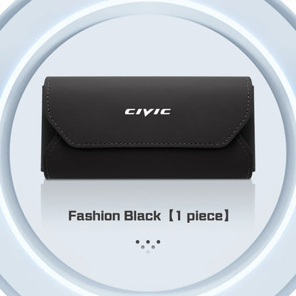 Honda Accord Civic CRV Magnetic Leather Glasses Case Holder