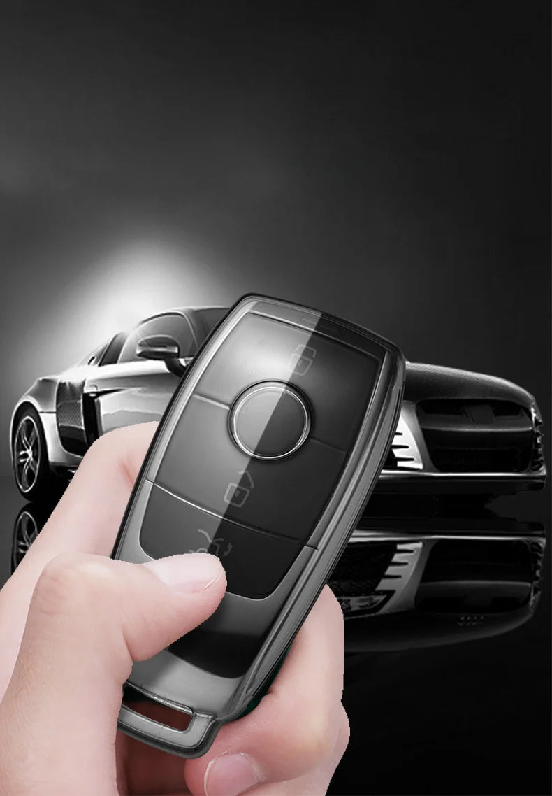 Mercedes-Benz Clear TPU Key Fob Case — C, E, S and GLC Class