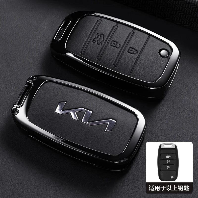 Kia Rio Optima Sportage Soul 3 Button Flip Remote Key Case Cover