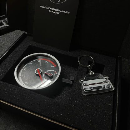 VW Golf R GTI Keychain – Tachometer Key Holder Pendant