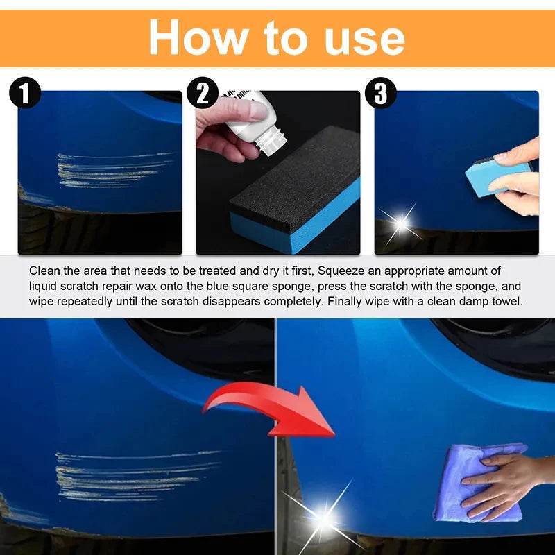 Car Scratch Remover & Paint Repair Compound – Swirl Remover & Polishing Wax for Auto Body Care - 1 PC