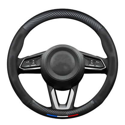 Mazda Carbon Fiber Leather Steering Wheel Cover