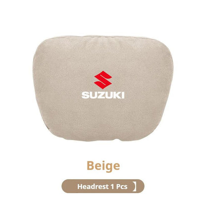 Suzuki Car Headrest & Waist Pillow - Beige Headrest