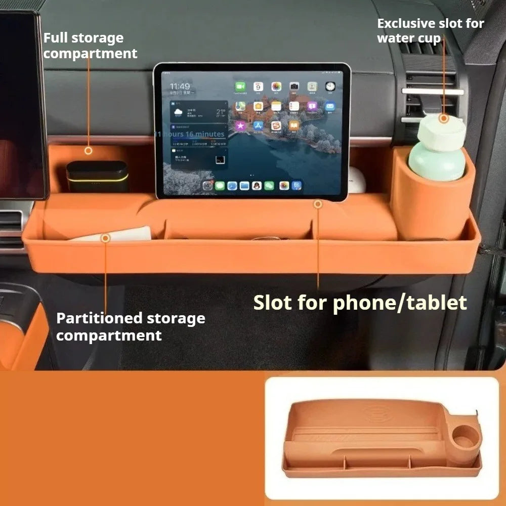 BYD Ti7 Front Passenger Silicone Storage Box with Cup Holder