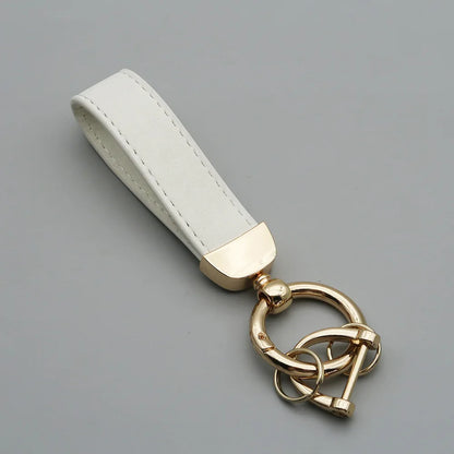 Custom Laser Engraved Suede Leather Keychain - Personalized Logo