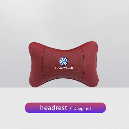 Volkswagen Leather Headrest Pillow