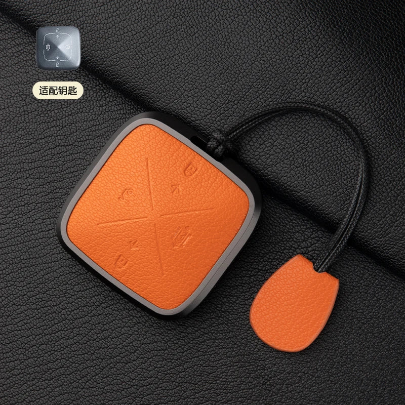 Zinc Alloy Leather Key Cover for Geely ZEEKR 001 7X 009 X Car Fob