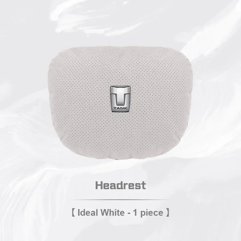 GWM Tank Neck Pillow & Lumbar Support Cushion - White Neck Pillow