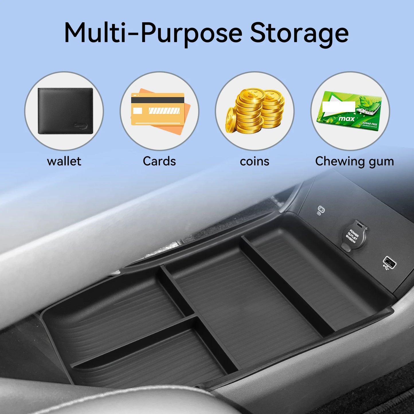 Geely Galaxy E5 EX5 EV 2024-2026 Central Console Storage Box Organizer