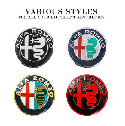 Alfa Romeo 4C 159 Spider Giulietta 56mm Car Wheel Center Hub Cap 4Pcs