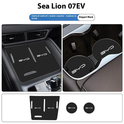 BYD SeaLion 07 EV Console Storage Organizer Cup Mat Door Liner Kit