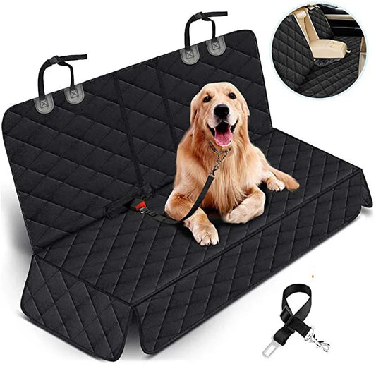 Car Dog Seat Cover – Waterproof Back Seat Protector, Nonslip & Universal Pet Carrier Mat - 
