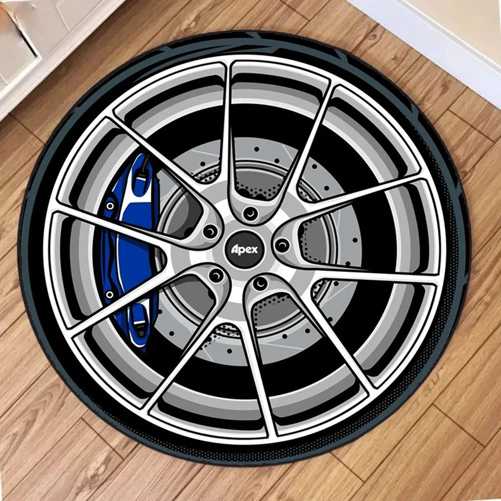 Wheels Carpet – Soft Rug for Living Room, Bedroom, & Bathroom