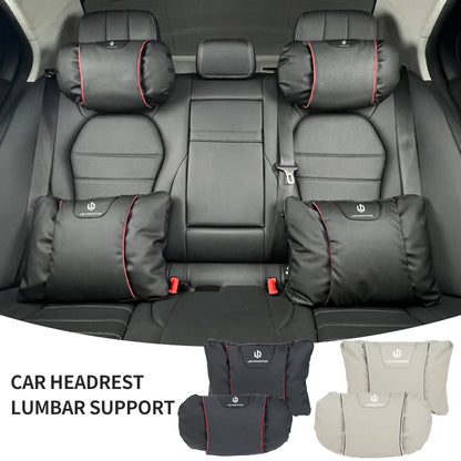 Leapmotor Car Seat Headrest & Lumbar Support Pillow Set