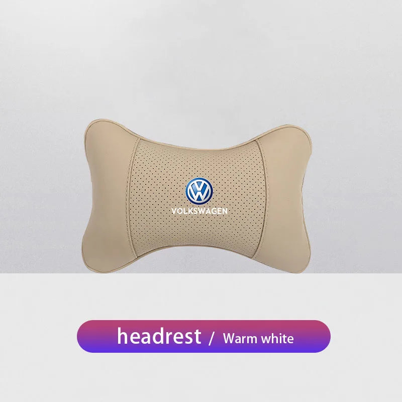 Volkswagen Leather Headrest Pillow