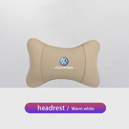 Volkswagen Leather Headrest Pillow