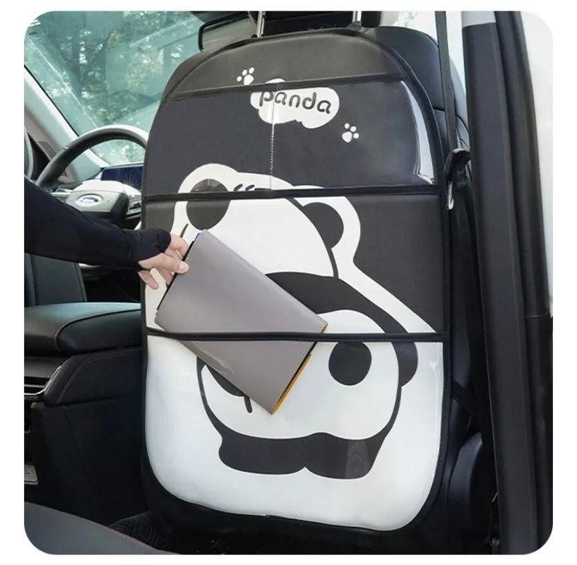 Waterproof Leather Car Seat Back Protector Anti-Kick Pad Kids Mat