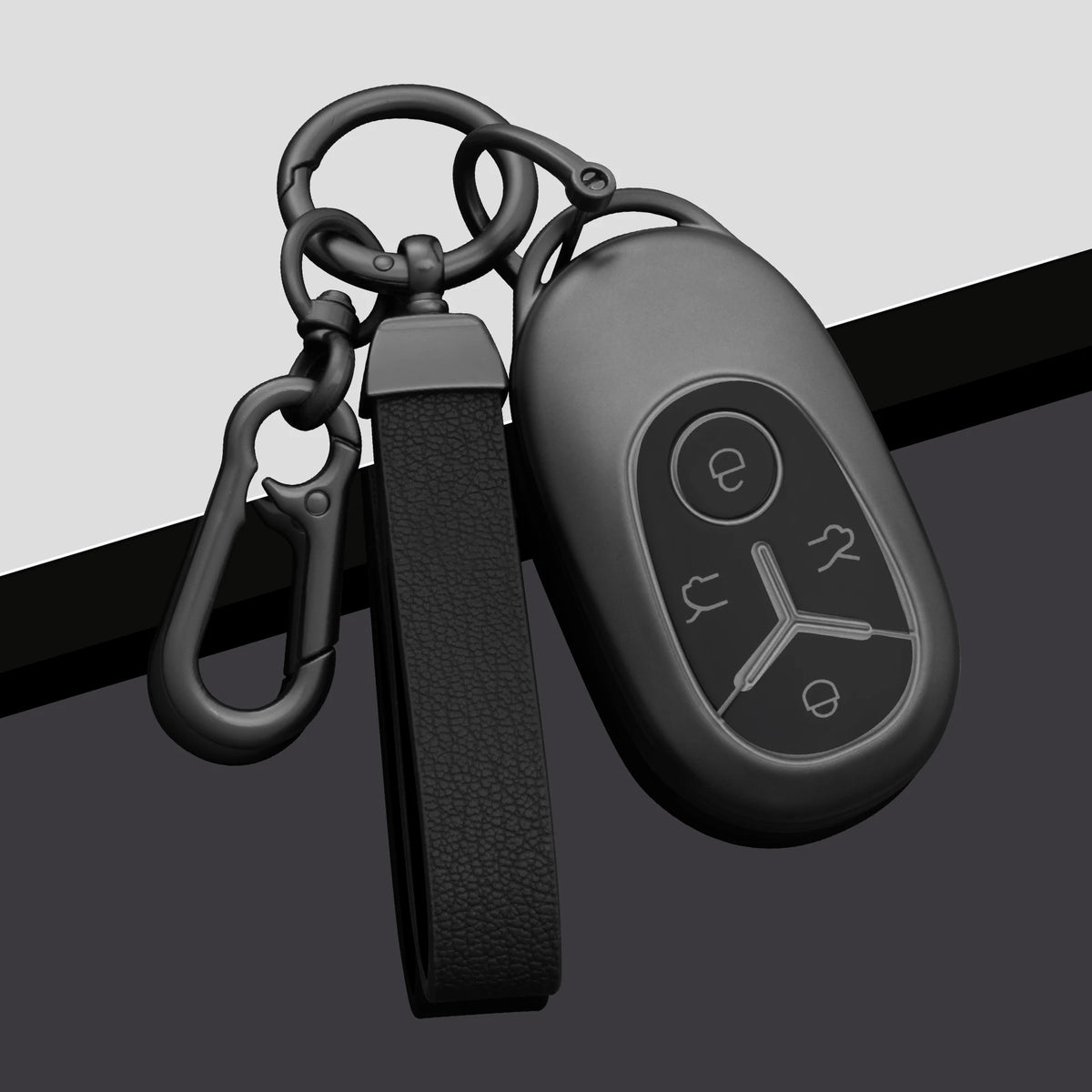 Geely EX2 TPU Smart Key Protective Case - Gray Style 3