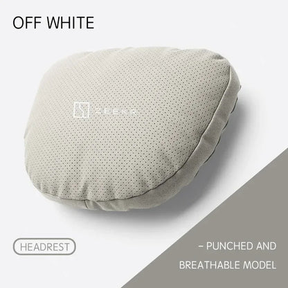 Zeekr Car Headrest & Lumbar Support Pillow - headrest white