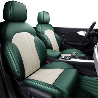 Custom-Fit Leather Car Seat Covers for Audi A3, A4, A6, Q3, Q5, Q7, A7 & TT – Full 5-Seat Set