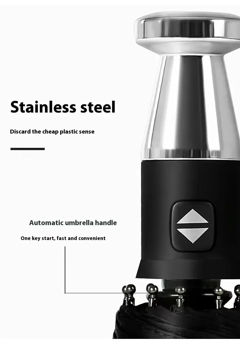 Peugeot 206 207 208 301 307 308 406 408 508 607 2008 3008 4008 5008 RCZ Rifter Car Automatic Folding Windproof Sunshade Umbrella - Blue