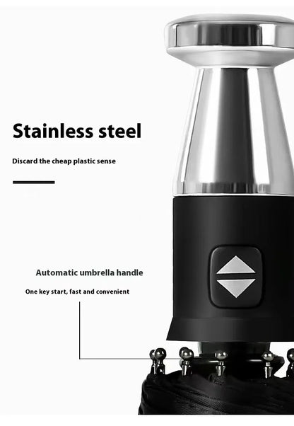 Peugeot 206 207 208 301 307 308 406 408 508 607 2008 3008 4008 5008 RCZ Rifter Car Automatic Folding Windproof Sunshade Umbrella - Blue