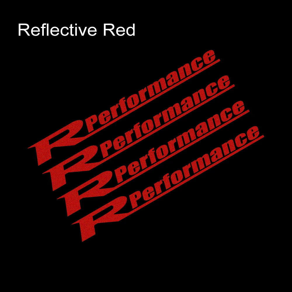 Reflective Car Wheel Stickers – Rim Hub Racing Style Vinyl Decals, Waterproof Auto Accessories - Reflective Silver / 1 Set